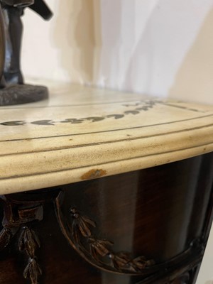 Lot 166 - A pair of George III-style mahogany pier tables in the manner of Robert Adam