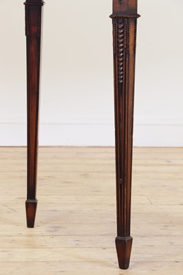Lot 166 - A pair of George III-style mahogany pier tables in the manner of Robert Adam