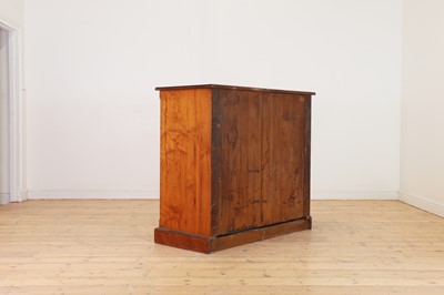 Lot 331 - A Victorian pitch pine chest of drawers