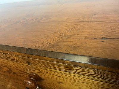 Lot 331 - A Victorian pitch pine chest of drawers