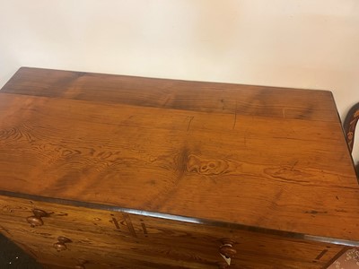 Lot 331 - A Victorian pitch pine chest of drawers