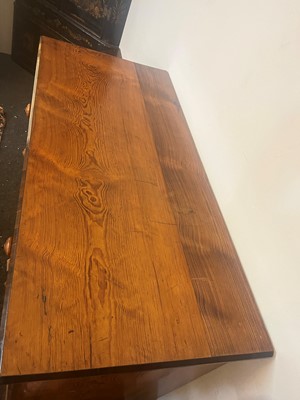 Lot 331 - A Victorian pitch pine chest of drawers