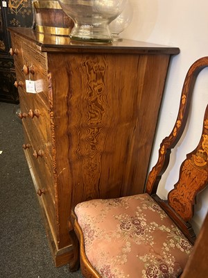 Lot 331 - A Victorian pitch pine chest of drawers