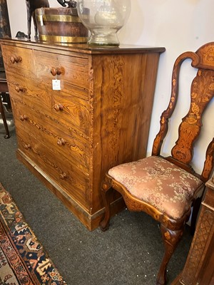 Lot 331 - A Victorian pitch pine chest of drawers