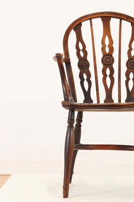 Lot 360 - A yew and elm Windsor chair