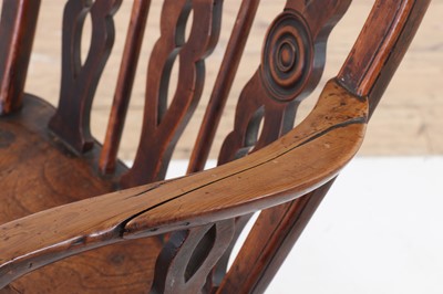 Lot 360 - A yew and elm Windsor chair