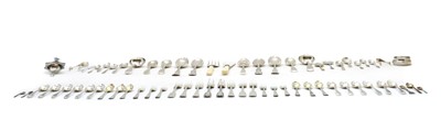 Lot 104 - A collection of silver flatware