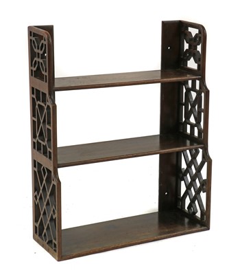 Lot 306 - A George III-style mahogany wall shelf