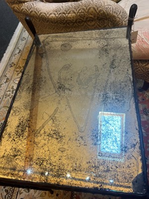 Lot 344 - A bronze and verre églomisé 'Maisy' side table by William Yeoward