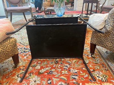 Lot 344 - A bronze and verre églomisé 'Maisy' side table by William Yeoward