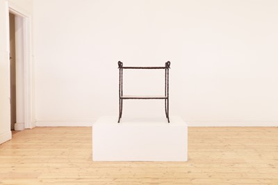 Lot 344 - A bronze and verre églomisé 'Maisy' side table by William Yeoward