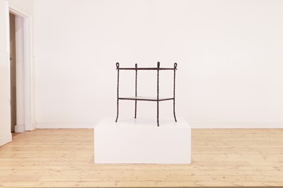 Lot 344 - A bronze and verre églomisé 'Maisy' side table by William Yeoward