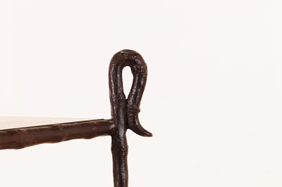 Lot 344 - A bronze and verre églomisé 'Maisy' side table by William Yeoward