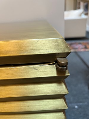 Lot 77 - A brass 'Portobello' cabinet by Julian Chichester
