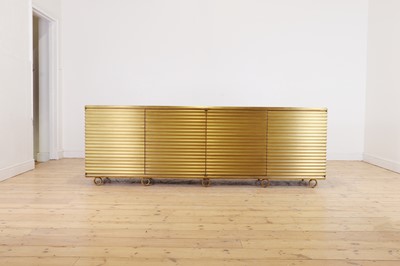 Lot 77 - A brass 'Portobello' cabinet by Julian Chichester