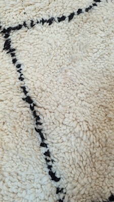 Lot 355 - A wool Berber or Beni Ourain rug