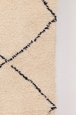 Lot 355 - A wool Berber or Beni Ourain rug