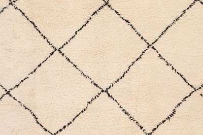 Lot 355 - A wool Berber or Beni Ourain rug