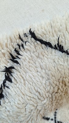 Lot 355 - A wool Berber or Beni Ourain rug