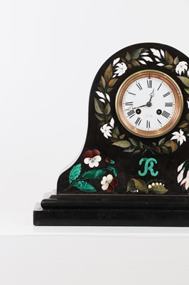 Lot 240 - An Ashford black marble mantel clock