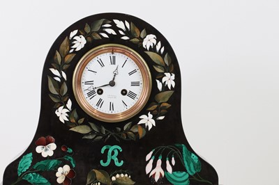 Lot 240 - An Ashford black marble mantel clock