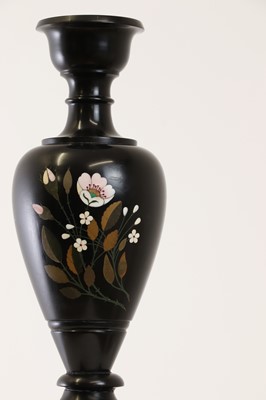 Lot 247 - An Ashford black marble pedestal vase