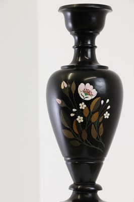 Lot 247 - An Ashford black marble pedestal vase