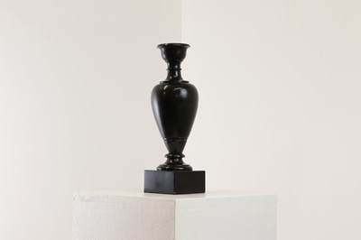 Lot 247 - An Ashford black marble pedestal vase