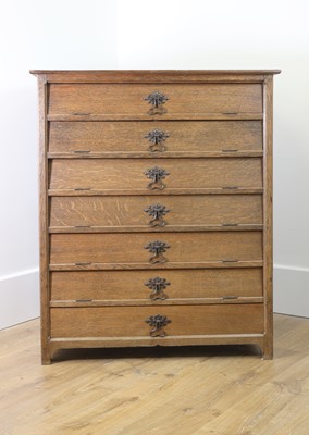 Lot 128 - An Arts & Crafts oak chest