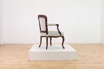 Lot 183 - A George III mahogany open armchair