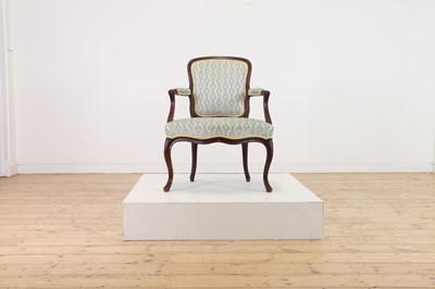Lot 183 - A George III mahogany open armchair
