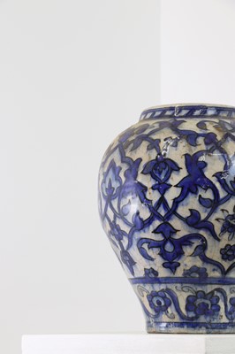Lot 180 - A tin-glazed earthenware vase