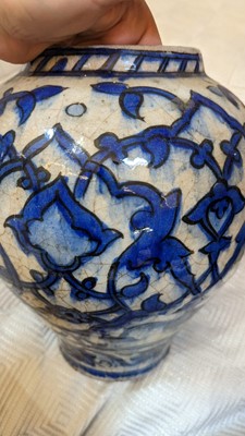 Lot 180 - A tin-glazed earthenware vase