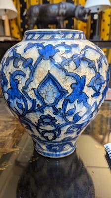 Lot 180 - A tin-glazed earthenware vase