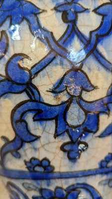 Lot 180 - A tin-glazed earthenware vase
