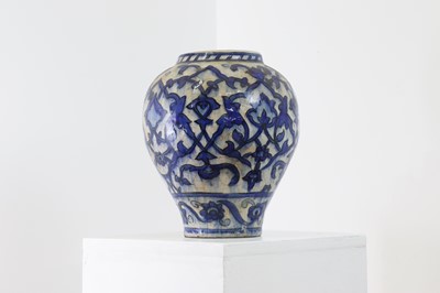 Lot 180 - A tin-glazed earthenware vase