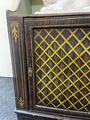 Lot 301 - A scumbled pine waterfall bookcase