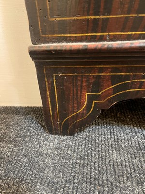 Lot 301 - A scumbled pine waterfall bookcase