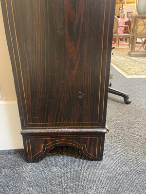 Lot 301 - A scumbled pine waterfall bookcase