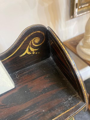 Lot 301 - A scumbled pine waterfall bookcase