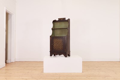 Lot 301 - A scumbled pine waterfall bookcase