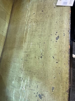 Lot 301 - A scumbled pine waterfall bookcase