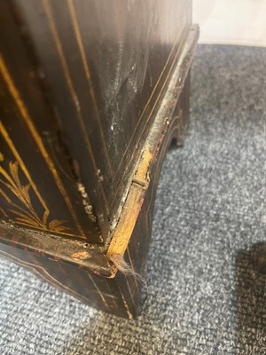 Lot 301 - A scumbled pine waterfall bookcase