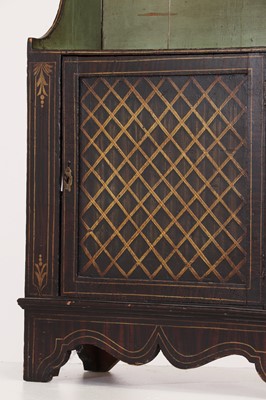 Lot 301 - A scumbled pine waterfall bookcase