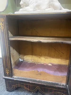 Lot 301 - A scumbled pine waterfall bookcase