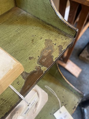 Lot 301 - A scumbled pine waterfall bookcase