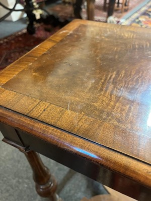 Lot 326 - A William and Mary-style walnut side table by Howard & Sons