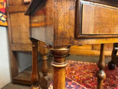 Lot 326 - A William and Mary-style walnut side table by Howard & Sons