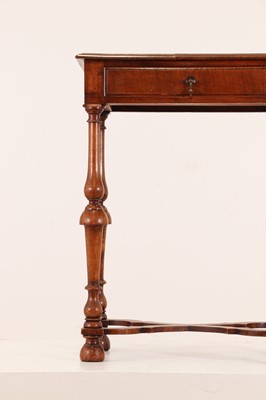Lot 326 - A William and Mary-style walnut side table by Howard & Sons