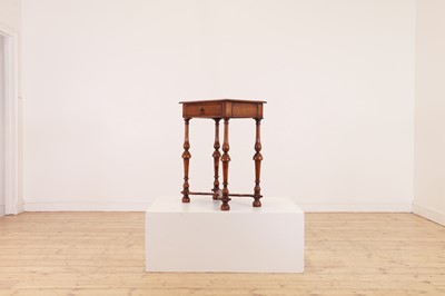 Lot 326 - A William and Mary-style walnut side table by Howard & Sons